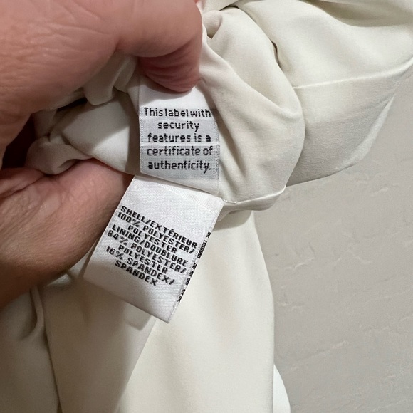 Diane Von Furstenberg Ivory Sleeveless Asymmetrical Dress *NWT*, Size 4 - Picture 7 of 7